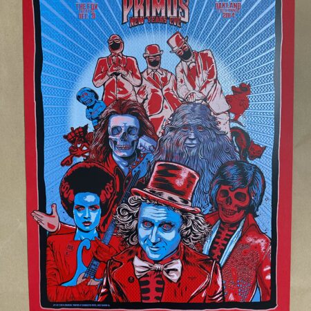 Primus The Fox Theatre Oakland California 2014 Zoltron Red edition of ONLY 13