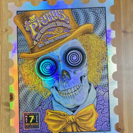Primus Red Rocks Ampitheater Morrison Colo 2015 EMEK Foil edition of 25