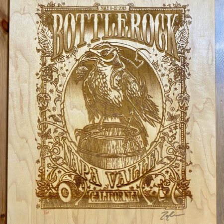 Bottlerock Festival Napa Valley 2013 Zoltron Laser Cut Maple
