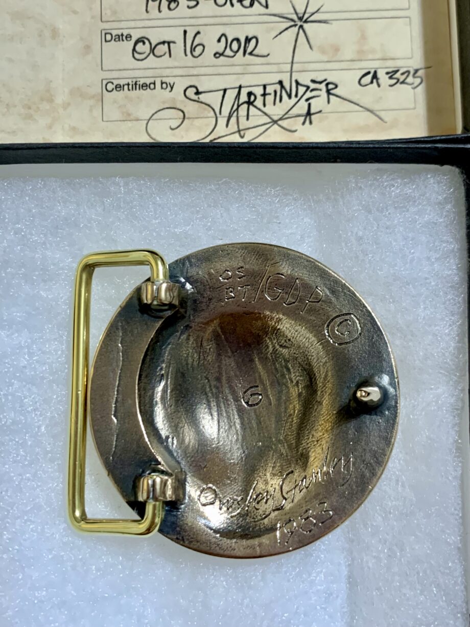 Grateful Dead Owsley (Bear) Stanley & Robert (Bob) Thomas Steal Your Face Belt Buckle Bronze edition - Image 5