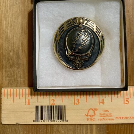 Grateful Dead Owsley (Bear) Stanley & Robert (Bob) Thomas Steal Your Face Belt Buckle Bronze edition