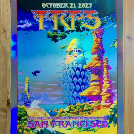 TRPS Festival of Rock Posters San Francisco Calif 2023 Roger Dean Foil edition of 55