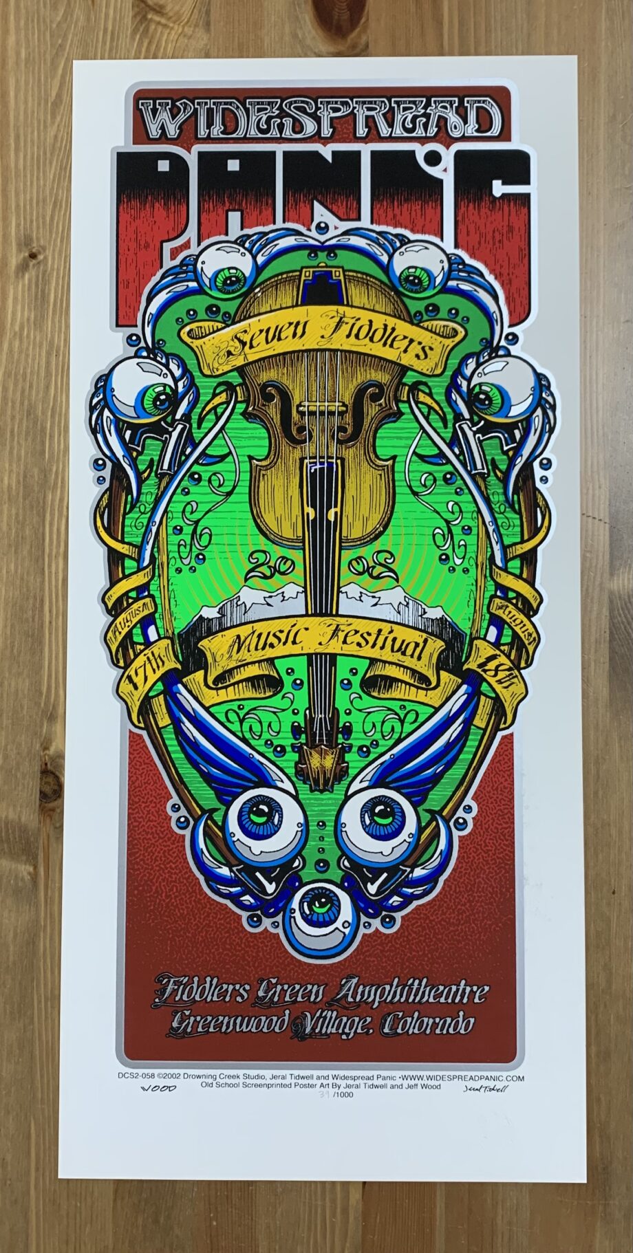 Widespread Panic Fiddler’s Green Englewood Colorado 2002 Jeff Wood Jeral Tidwell