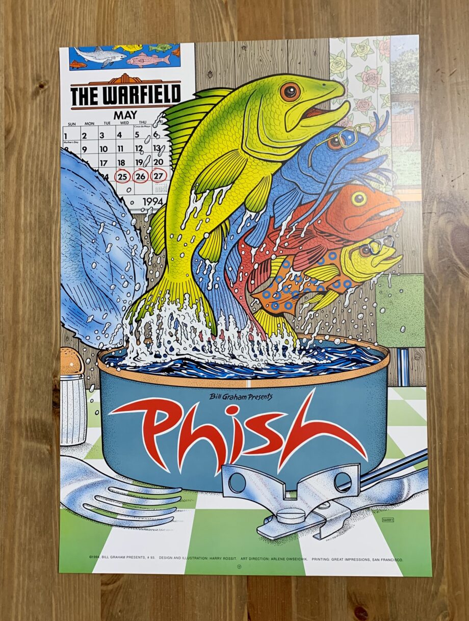 Phish Warfield Theatre San Francisco 1994 Harry Rossit BGP Bill Graham Presents 093