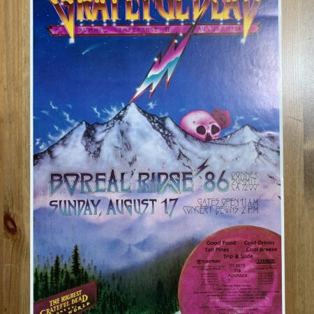 Grateful Dead Boreal Ridge Donner Summit California cancelled show 1986