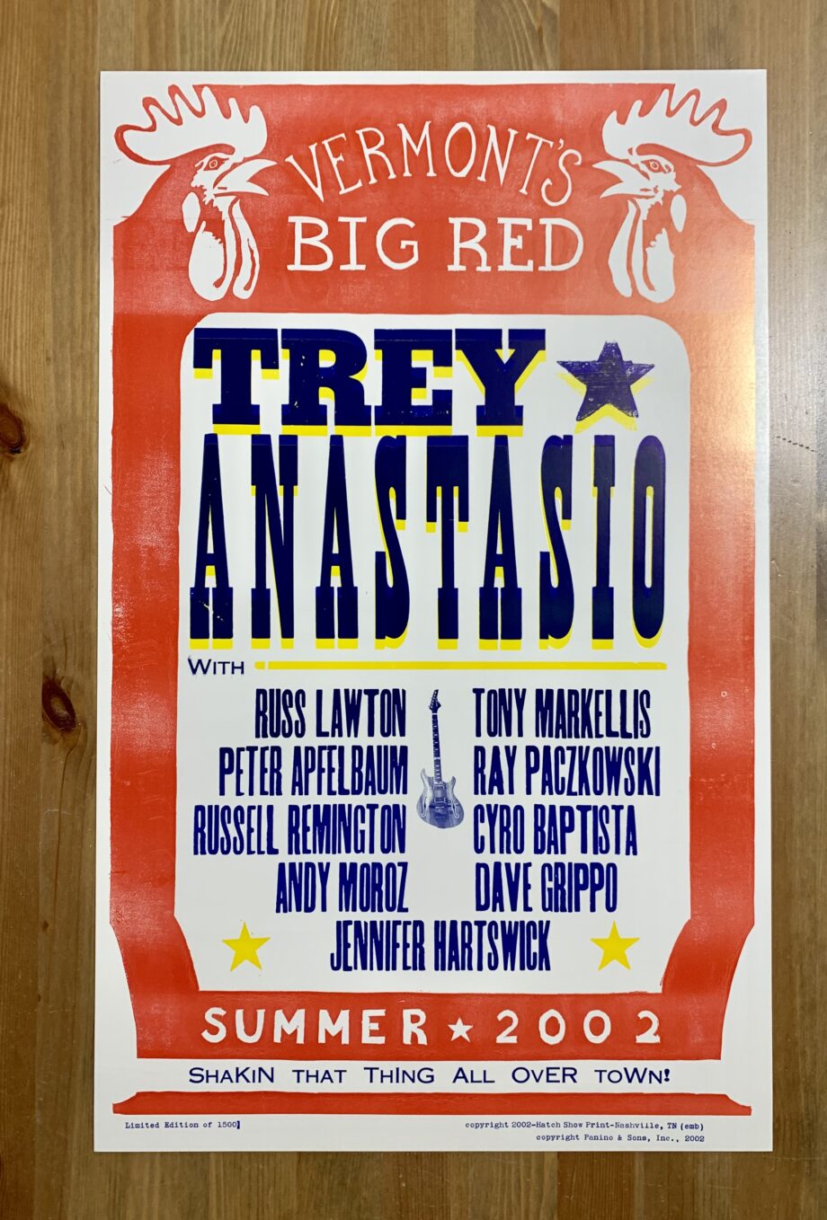 Trey Anastasio Summer 2002 Hatch Show Print