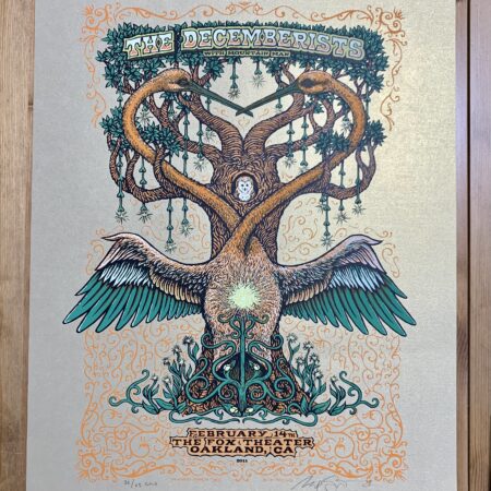 Decemberists The Fox Theatre Oakland 2011 Marq Spusta  gold edition