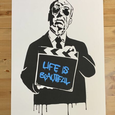 Alfred Hitchcock 2008 Mr Brainwash Life is Beautiful Blue edition