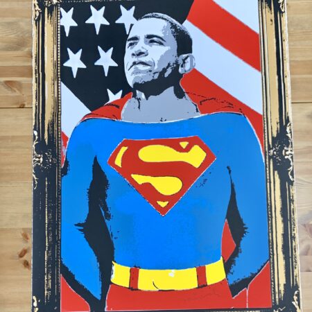 Obama Superman 2008 Mr Brainwash Gold Edition of 300
