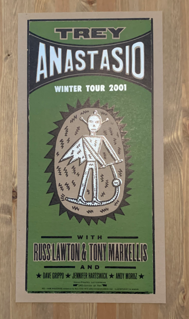 Trey Anastasio / Phish Winter deals Tour 2001 Poster